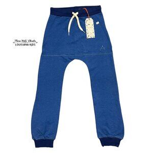 NEW Alba Of Denmark Sz 134 (9Y) Organic True Blue Kristoffer Pants